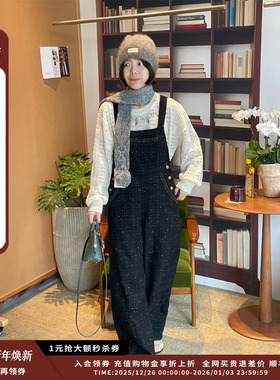 【现货】设计师品牌PUZZLE PIECE 26PS 粗花呢背带裤 JULY