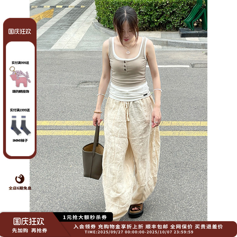 【现货】设计师品牌REFOUND TEN 25SS条纹弯刀裤JULY