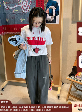 【新品】设计师品牌pushBUTTON 25PS新品LOGO 印花T恤 JULY