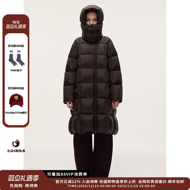 25FW斜门襟带帽羽绒服JULY