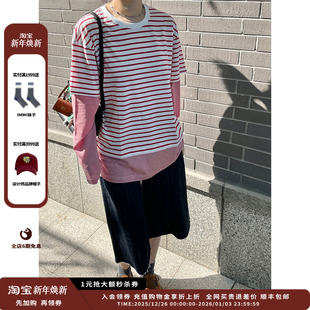 25SS条纹假两件长袖 设计师品牌IMMI T恤MWESSJLT0435X 现货