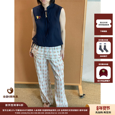 【现货】设计师品牌OIIORIRI 25SS胶囊印花长裤（含腰封）JULY