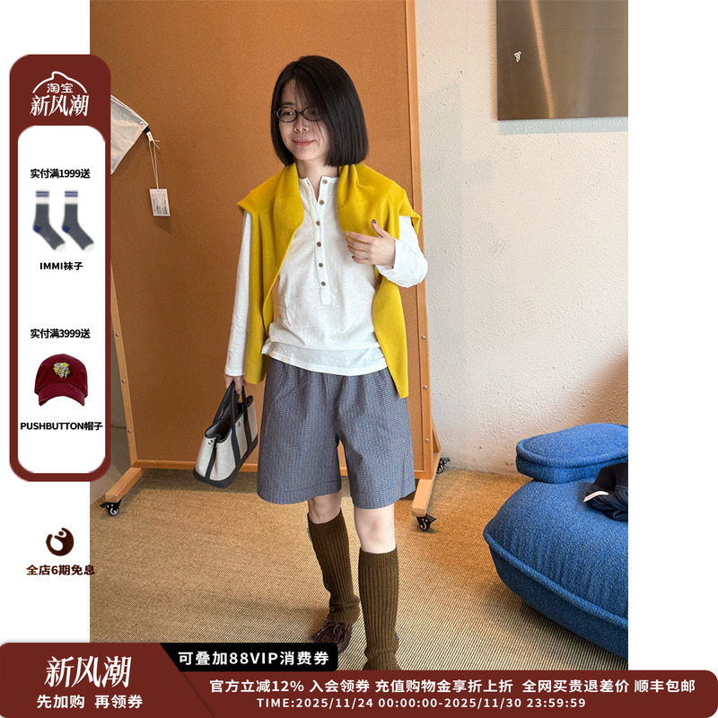 25AW棉质长袖亨利衫JULY