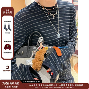 蓝条长袖 25AW 设计师品牌ANMMIRO 打底衫 现货