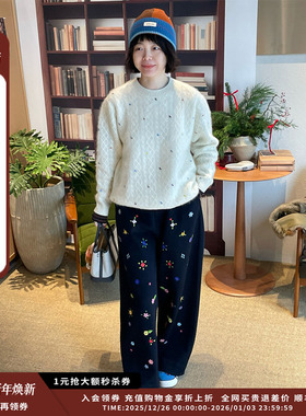 【现货】设计师品牌IMMI 25AW羊绒拉毛樱桃套头衫MWEFWKKN0560X