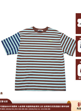 【现货】设计师品牌COEMES 25AW色彩感条纹T恤JULY
