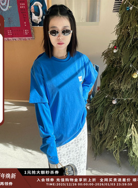 【新品】设计师品牌pushBUTTON 25PS新品袖层叠针织上衣 JULY