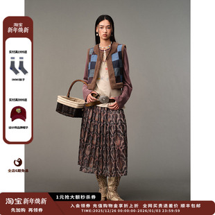 25AW 设计师品牌AUBRUINO 补丁拼接摇粒绒马甲JULY 现货