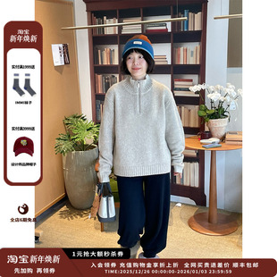 套头衫 25AW丝羊绒拉链长袖 设计师品牌IMMI MWEFWKTP0920X 现货