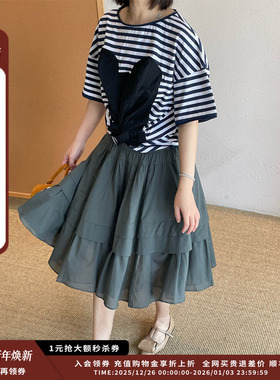 【现货】设计师品牌PUSHBUTTON 25PF荷叶边A字裙JULY