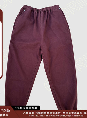 【新品】设计师品牌OIIORIRI 25AW圣诞系列加绒收口水洗牛仔裤