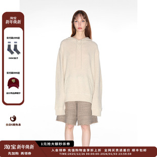 24AW现货全羊绒珠地织法连帽套头毛衣MWDFWKKN0681X IMMI 现货