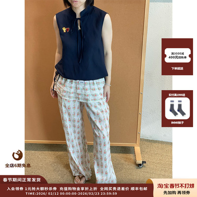 【现货】设计师品牌OIIORIRI 25SS胶囊印花长裤（含腰封）JULY