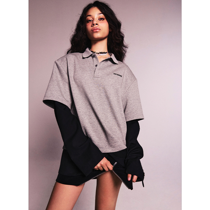 WE11DONE25AW灰领长袖衬衫JULY