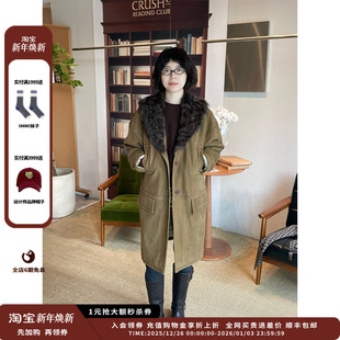 25AW羊皮毛绗棉翻领大衣MWEFWLCO1021A 设计师品牌IMMI 现货