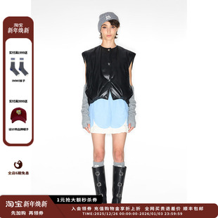 IMMI24AW秋冬蛋白PU羽绒马甲MWDFWFVT0794X 新品