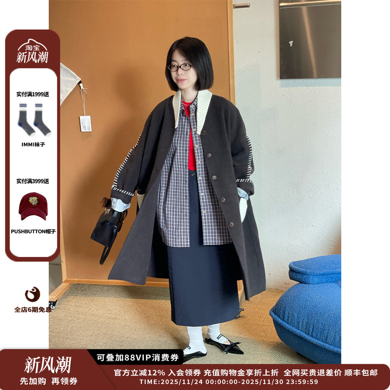 25AW针织翻领双面尼大衣JULY