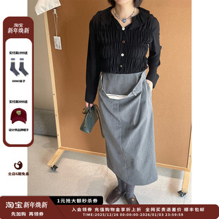 25SS真丝抽褶长袖 设计师品牌IMMI 上衣MWESSWTP0489X 新品