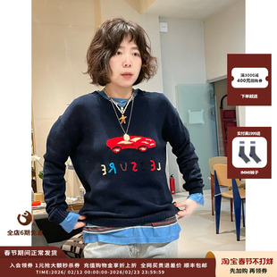 【现货】设计师品牌 Short Sentence 26SS 钩针汽车V领针织上衣