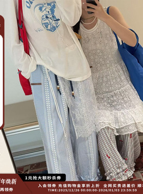 【现货】设计师品牌SELALAGU X OITMMTIO 25SS木耳边休闲裤JULY