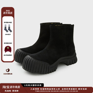 25AW女式 设计师品牌IMMI 皮毛一体短筒靴MWEFWXBO0473X 现货