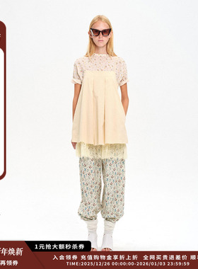 【现货】设计师品牌COEMES 八月胶囊 碎花宽松长裤JULY