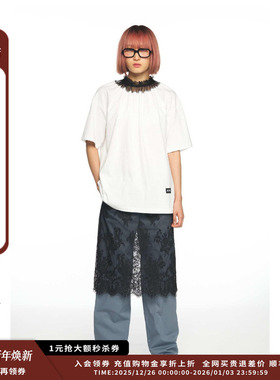 【现货】设计师品牌PUSHBUTTON25PS褶边领T恤JULY