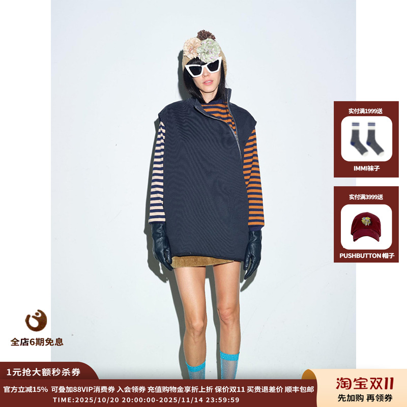 25AW拉链背心上衣JULY