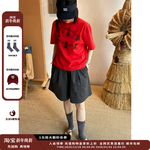 SENTENCE 品牌SHORT 短句夏日胶囊牵手平面宽松T恤 现货