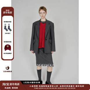 25AW极简口袋装 设计师品牌YOEYYOU 饰半裙JULY 新品