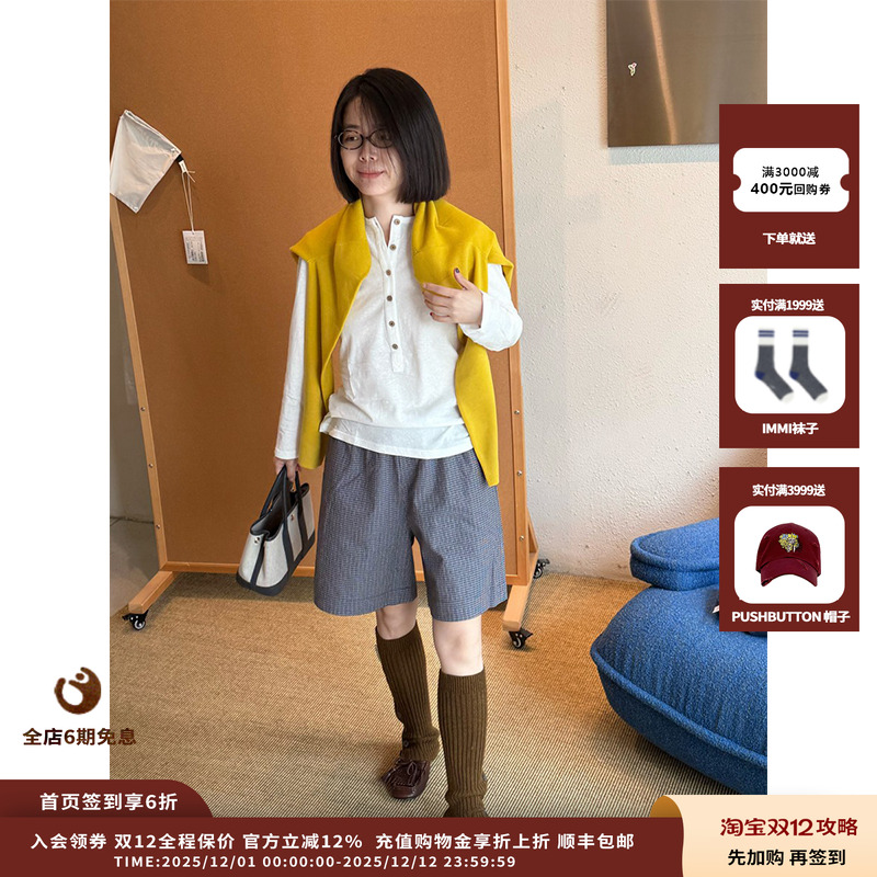 25AW棉质长袖亨利衫JULY