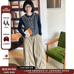 25AW Collection 设计师品牌Crush 珍珠花边马甲JULY 现货