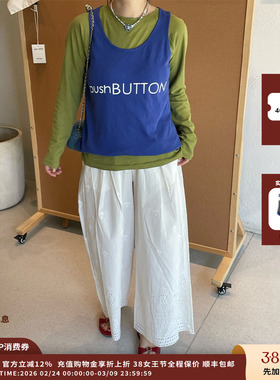 【现货】设计师品牌PUSHBUTTON 25PF胶囊标志背心JULY