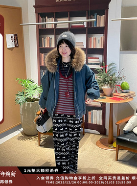 【新品】设计师品牌OIIORIRI 25AW圣诞系列费尔岛羊毛九分裤JULY