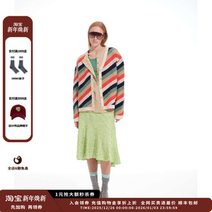 25AW条纹纯色毛衣开衫 HAZE 设计师品牌AETHER JULY 现货