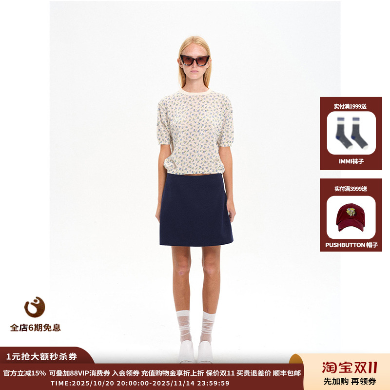 【现货】设计师品牌COEMES 八月胶囊 碎花短袖T恤JULY