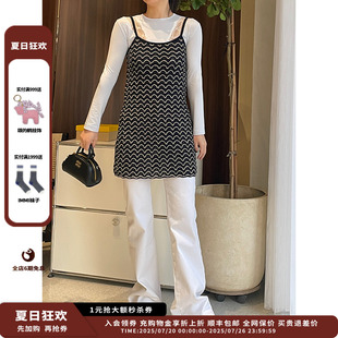 蕾丝纹理吊带针织裙JULY 设计师品牌EENK 24RE假日新品