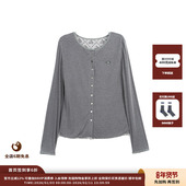 简约纽扣长袖 T恤 ASYUS 26PS 现货 设计师品牌