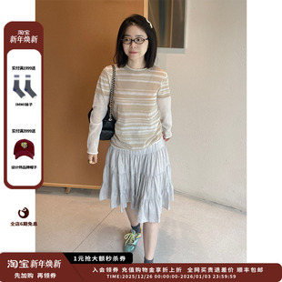 25SS针织假两件长袖 设计师品牌IMMI 上衣MWESSKTP0538A 现货