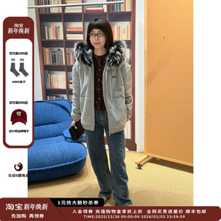 25AW鹅绒毛领抽绳连帽外套JULY 设计师品牌OIIORIRI 现货