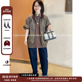 现货 直筒微弹原色牛仔裤 设计师品牌SHORT 25AW JULY SENTENCE