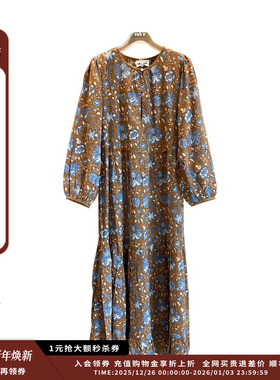 【现货】设计师品牌ANTIK BATIK 25SS复古碎花七分袖连衣裙JULY