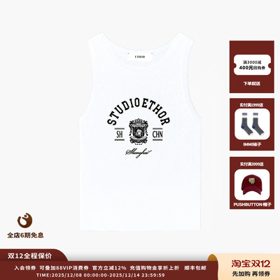 ETHOR25SS印花螺纹背心JULY