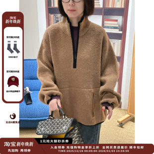 25AW Collection 设计师品牌Crush 泰迪圈撞色边上衣JULY 现货