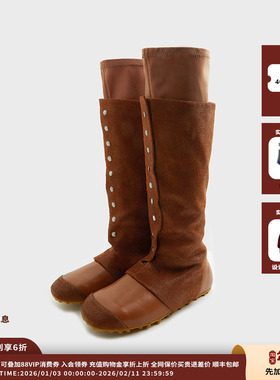 【现货】设计品牌IMMI26PS 女式拼接双层长筒靴MWEFWXBO0502X