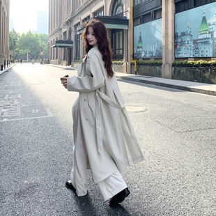 风衣2D009 长款 2592P175控258 秋装 2025新款