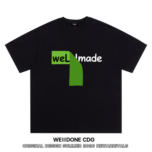 WE11DONECDG纯棉宽松短袖t恤