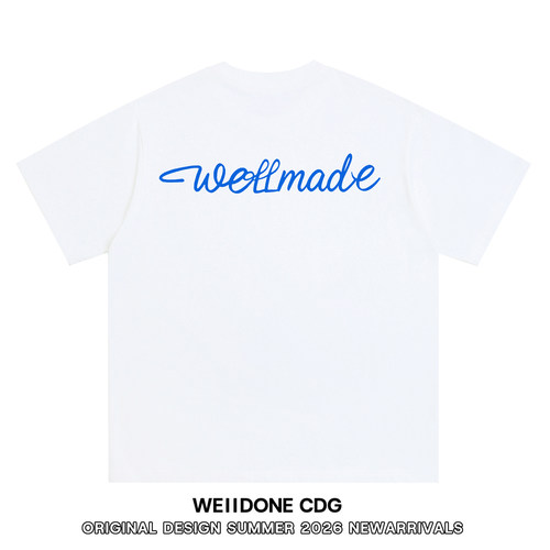 WE11DONECDG男女纯棉短袖T恤