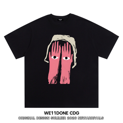 WE11DONECDG纯棉宽松短袖t恤