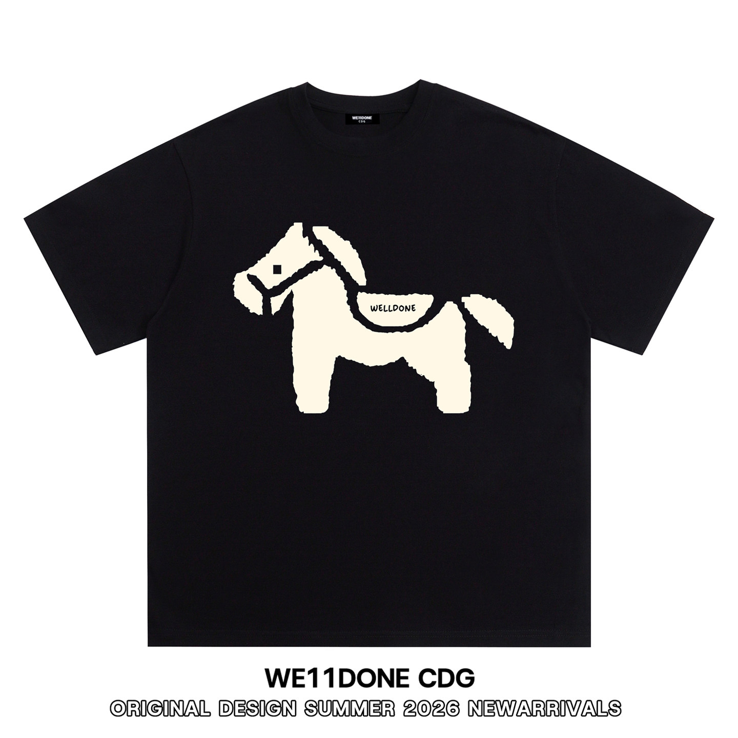 WE11DONECDG小马印花短袖t恤图片